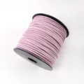 Pink Faux Suede Cord 2mm Velvet Leather Cord for DIY Craft Gift Box Wrapping 1 Pack - Approx. 10m / Bundle / Without Spool / 45 Pink Purple