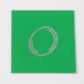 DIY strass modello foglio di trasferimento piastra quadrata verde lettera O attrezzo - Lettera O