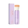 Pinceau de poudre minérale portable avec protection solaire SPF 30 pour le maquillage. - Café Foncé