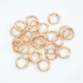 High-quality golden round metal spring gate rings for jewelry and bag keychain accessories - Spring Buckle (Gold) / 1 Piece (23mm)