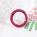 Detalle de anillo de resorte metálico, acabado de pintura rosa vibrante para accesorios. - 20mm / Rojo Rosa
