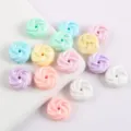 Cuentas de acrílico coloridas en forma de caramelo para hacer joyas artesanales y collares. - Multicolor