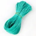 Primer plano de cordón de cuero PU plano turquesa de 2mm para joyería DIY - Aprox. 10m/Manojo / 11# Verde Lago