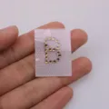 Letter B rhinestone hotfix patch DIY clothing accessories decorative crystal diamond applique. - Letter B / White