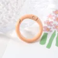 Cierre de anillo de resorte rosa melocotón mosquetón de metal accesorio detalle - Naranja claro