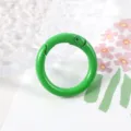 Anillo de resorte de metal verde mosquetero para joyería accesorios de hardware detalle - Verde