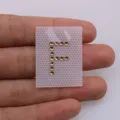Rhinestone letter F patch DIY hot fix diamond sticker clothing accessories gold sparkly decal - Letter F / White