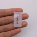 Rhinestone sticker applique diy clothing accessories sparkling crystal diamond patch decorative trim - Letter I / White