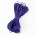 Bobina de cordón de cuero PU plano brillante púrpura de 2 mm para joyería DIY y bolsos - Aprox. 180m/Manojo / Púrpura (24#)
