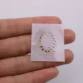 Rhinestone letter patch DIY clothing accessories sparkling diamond sticker for apparel decoration - Letter O / White