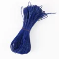Cordón trenzado de cuero PU plano brillante azul de 2 mm para joyas y bolsos DIY - Aprox. 180m/Manojo / Azul Real (22#)