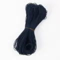 Cordón de cuero PU trenzado azul marino brillante de 2 mm para joyas DIY y bolsos DIY - Aprox. 180m/Manojo / Azul Oscuro (25#)
