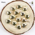 Pendentifs cœur dorés charms 30pcs accessoires de fabrication de bijoux collier bracelet - Cœur Bombé 11mm