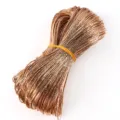 Cordón de cuero PU láser oro rosa metálico de 2 mm con patrón de ráfaga para joyería DIY - 2 Metros/Paquete / 03# Oro Rosa