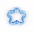 Transparant blauwe acryl ster hanger, DIY sieraden maken en sleutelhanger accessoire item. - 01 Transparant