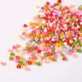 Fiori di rosa in resina colorati fatti a mano per nail art e decorazioni fai-da-te - Colori misti