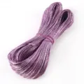Cordón de cuero PU láser púrpura metálico de 2 mm con textura agrietada para DIY - 2 Metros/Paquete / Púrpura