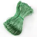 Cordón de cuero PU láser verde metálico de 2mm para manualidades de joyería y llaveros DIY - 2 Metros/Paquete / 08# Verde