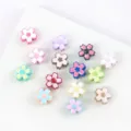 Variety of colorful enamel cherry blossom beads for DIY jewelry making and craft projects - 40# Cherry Blossom