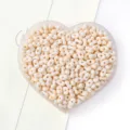 Cream white peanut-shaped two-hole loose beads for DIY jewelry making accessories - 5x8mm (Approx. 79 Pcs) / Beige