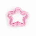 Roze transparante acryl holle ster hanger DIY handgemaakte sieraden accessoire sleutelhanger. - 08 Transparante kleur