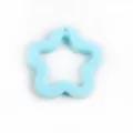 Blauwe Acryl Holle Ster Hanger DIY Sieraden Maken Bedel Sleutelhanger Accessoire - 10 effen kleuren