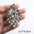 Edler champagnerfarbener Glas-Strass-Patch zum Aufbügeln für DIY-Kleidung Deko - Style 20 (Gold)