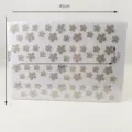 Foglio di trasferimento strass a caldo 45x30cm motivo floreale per abbigliamento - Oro (306)