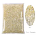 Starry Champagne resin rhinestones for nail art and DIY decorative crafts fillers - Starry Champagne (P11)
