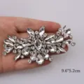 White rhinestone applique hotfix crystal patches for DIY clothing shoes apparel accessories - White 26