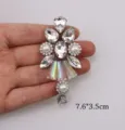 White Rhinestone Applique DIY Clothing Shoe Patch Crystal Hot Melt Glue Decorative Accessory - 34 White