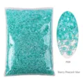 P09 Starry peacock blue resin rhinestones for nail art and DIY decoration - Starry Lake Blue (P09)