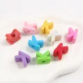 Mixed colorful acrylic alphabet beads letter K for DIY jewelry making accessories - Letter K / 5 Pieces