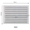 Foglio di strass termoadesivi azzurri, 34x25,5 cm, per decorazione abbigliamento fai da te - White AB (98)
