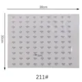 Foglio di strass termoadesivi DMC 38x30cm stile 211 per decorazione abbigliamento - White AB (211)