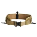 Heavy-duty nylon tactical belt with quick-release metal buckle in coyote brown for CS - 125cm / Khaki