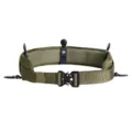 Heavy-duty nylon tactical battle belt with quick-release metal buckle in olive green - 125cm / Green