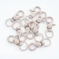 Metal baked paint lobster clasps swivel snap hooks for DIY keyrings and jewelry accessories. - 1 Piece / Khaki