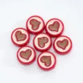 Acrylic heart beads for DIY jewelry making, charm bracelets, necklaces, and craft accessories. - Style 07