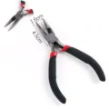 Mini alicates de punta fina para joyería, herramienta de bricolaje con mango antideslizante y punta. - 06 Alicates de punta larga dentados