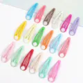 Bunte 5cm Haarklammern mit Schalenbasis, perfekt für Kinder DIY Haarschmuck Zubehör. - 10er Pack / 13 Gemischte Farben