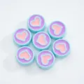 Acrylic heart drip oil round loose beads for DIY jewelry making bracelets necklaces accessories - Style 02