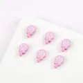 Cute pink lollipop alloy enamel loose beads, enamel charms for DIY jewelry making. - 09