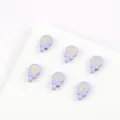 Purple lollipop enamel alloy loose beads with hole for DIY jewelry making, bracelets and keychains. - 10