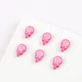 Cute cartoon lollipop alloy enamel beads detail shot for DIY jewelry bracelets keychains - 12