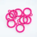 26mm roze veerring sluiting detail, metalen sleutelhanger accessoire voor DIY handwerk en tassen. - 15