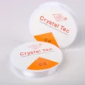 0.6mm transparente elastico cristal cuentas hilo cordon para fabricacion joyas - 0.6mm (Longitud aprox. 15m)