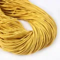 Dettaglio di cordino elastico rotondo giallo da 2 mm per cucito e coulisse per vestiti - 2m/Fascio-2mm / Giallo