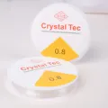 Hilo elástico de cristal transparente de 0.8mm para hacer joyas y pulseras de abalorios. - 0.8mm (Longitud aprox. 8m)