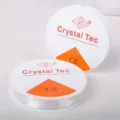 Hilo elástico de cristal transparente 1.0mm cordón estirable para accesorios de joyería. - 1.0mm (Longitud aprox. 5m)
